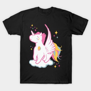 Cute Kawaii pink stars Penelope Magic Unicorn BoomBoomInk T-Shirt